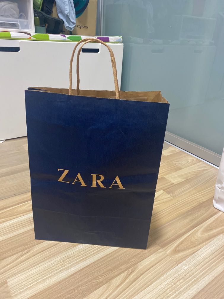Zara paper bag, Furniture & Home Living, Cleaning & Homecare Supplies