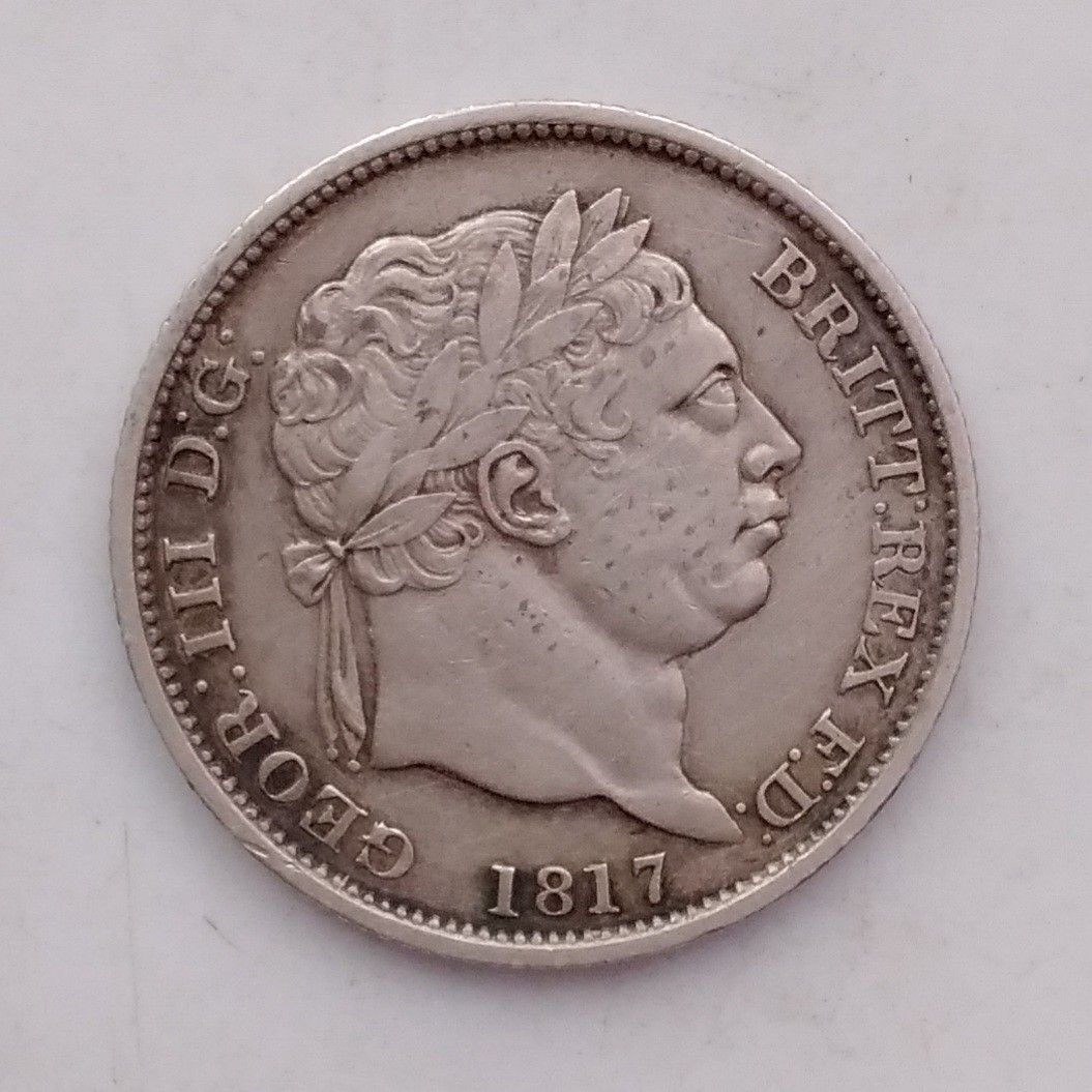 1817年英國1先令流通銀幣-英國鑄造*, 興趣及遊戲, 收藏品及紀念品, 錢幣- Carousell