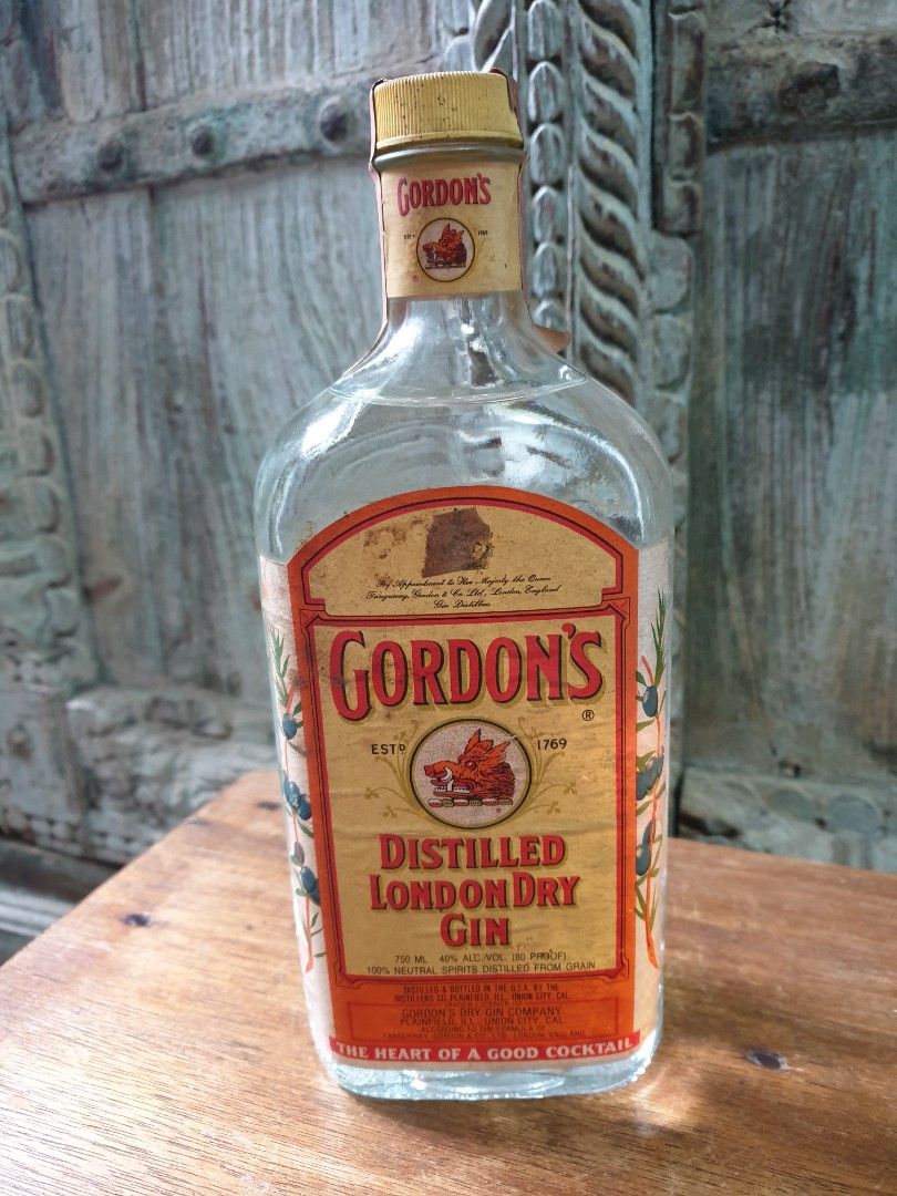 Buy Gordons London Dry Gin early 1980s 200ml