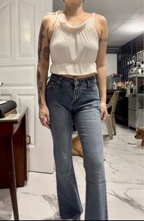 27” Freego Medium Rise Flare Denim Pants