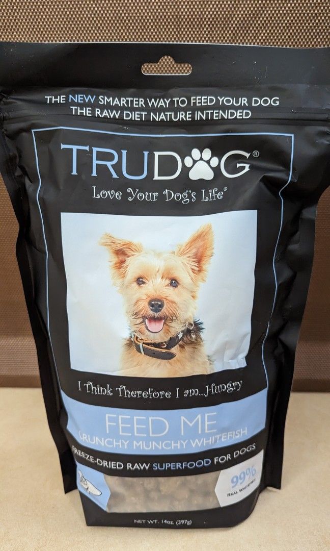 2 TRUDOG Freeze dried Raw Superfood For Dogs Whitefish