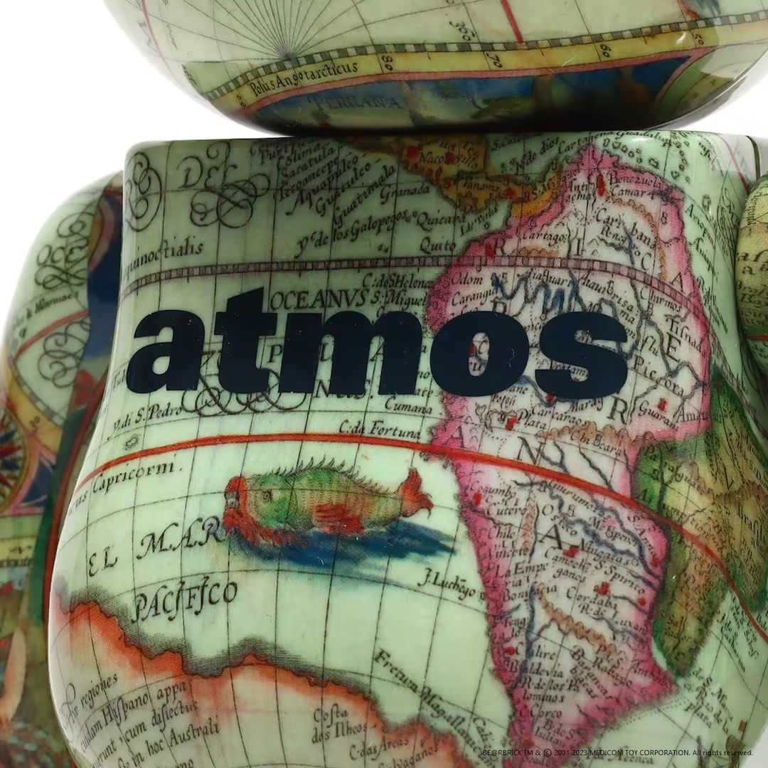 現貨全新未開Atmos Aged Map Bearbrick 400%+100% be@rbrick, 興趣及