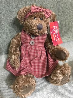 可愛髮帶熊 情人節禮物 RUSS 英國玩偶