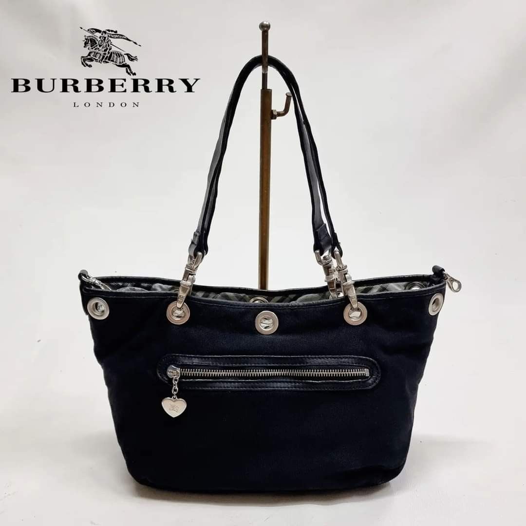 Authentic Japanese Burberry Blue Label Canvas Tote with Serial Number,  Luxury, Bags & Wallets on Carousell