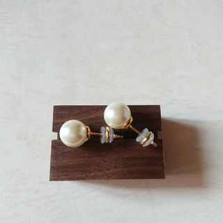 日本合成珍珠耳環 japanese pearl