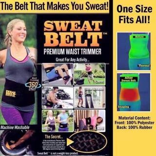 ADJUSTABLE Sweat Belt Fats Waist Trimmer Slimming Sweat Belt Fat Body Shaper Exercise Workout