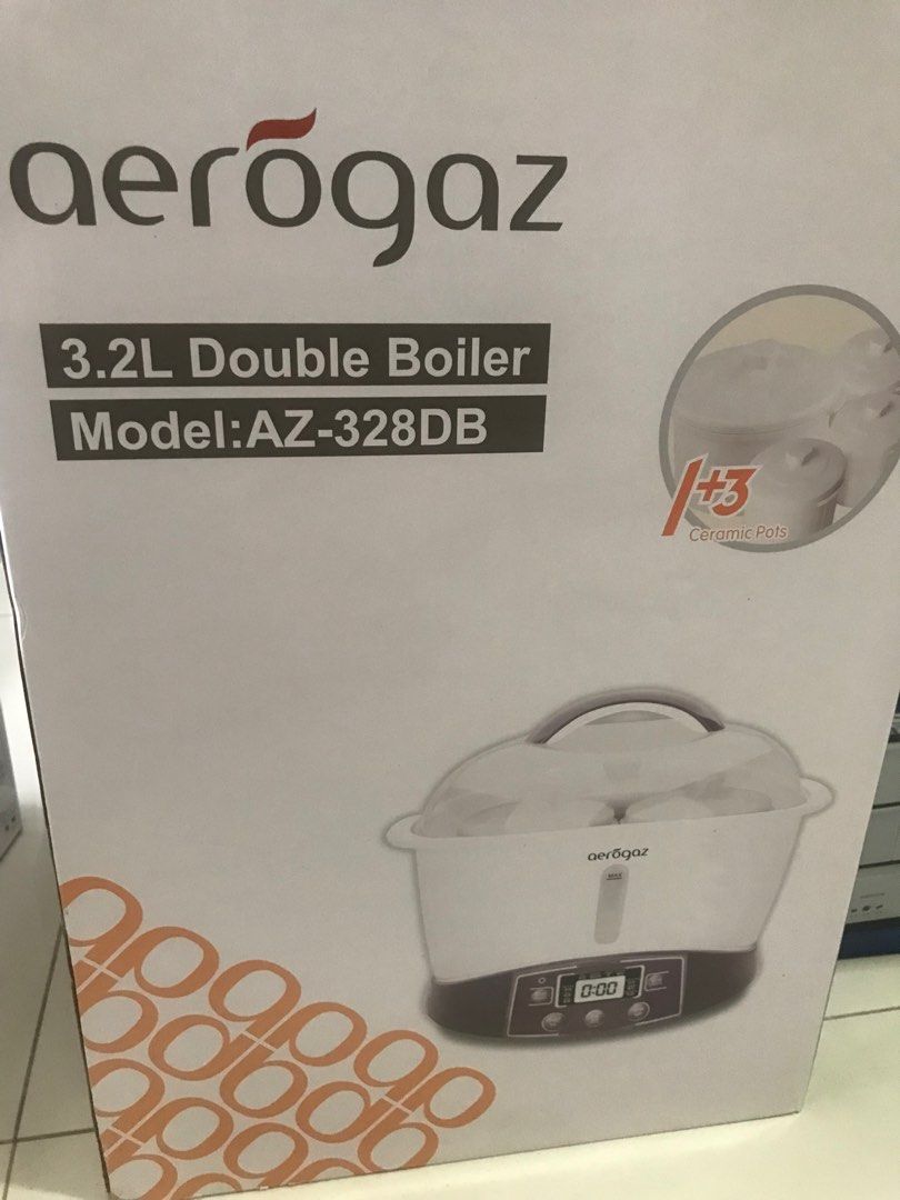 AEROGAZ 3.2L DOUBLE BOILER AZ-328DB