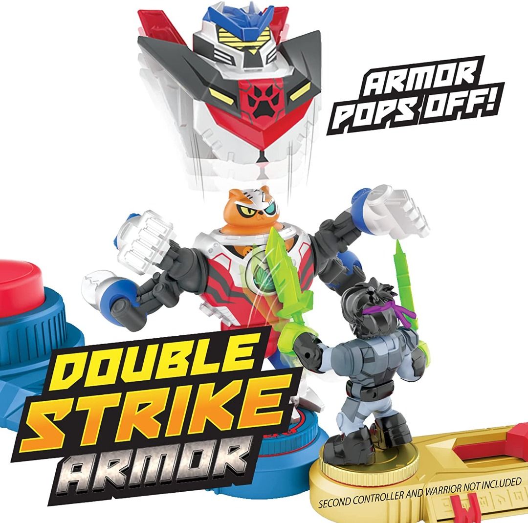 Akedo Ultimate Arcade Warriors Giants - Action Figure Scratch-Atron Con Armatura A Doppio Colpo - 3