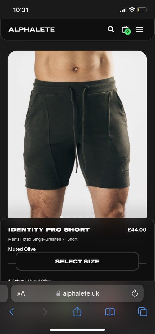 Alphalete Identity pro shorts, Men's Fashion, Activewear on Carousell
