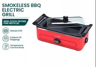American Heritage Electric Smokeless BBQ Grill AHSBQ-6237