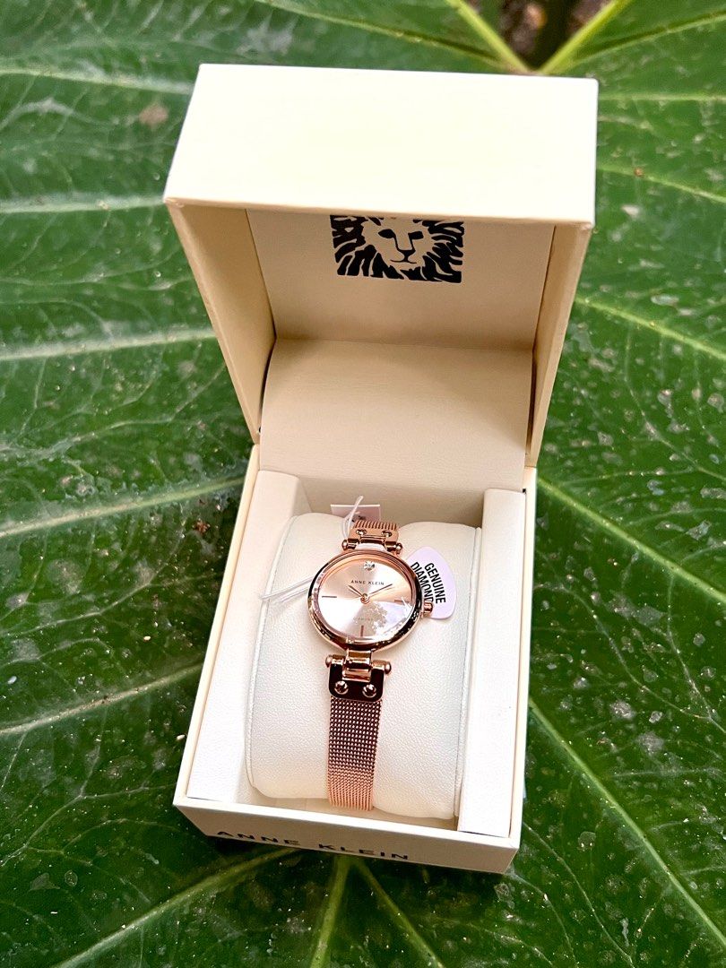 Anne Klein Women s Diamond Accented Mesh Bracelet Watch Women s