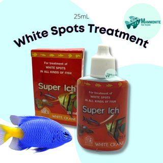 Aquarium Fish Ich White Spots Treatment Drops White Crane for All Fishes 25mL