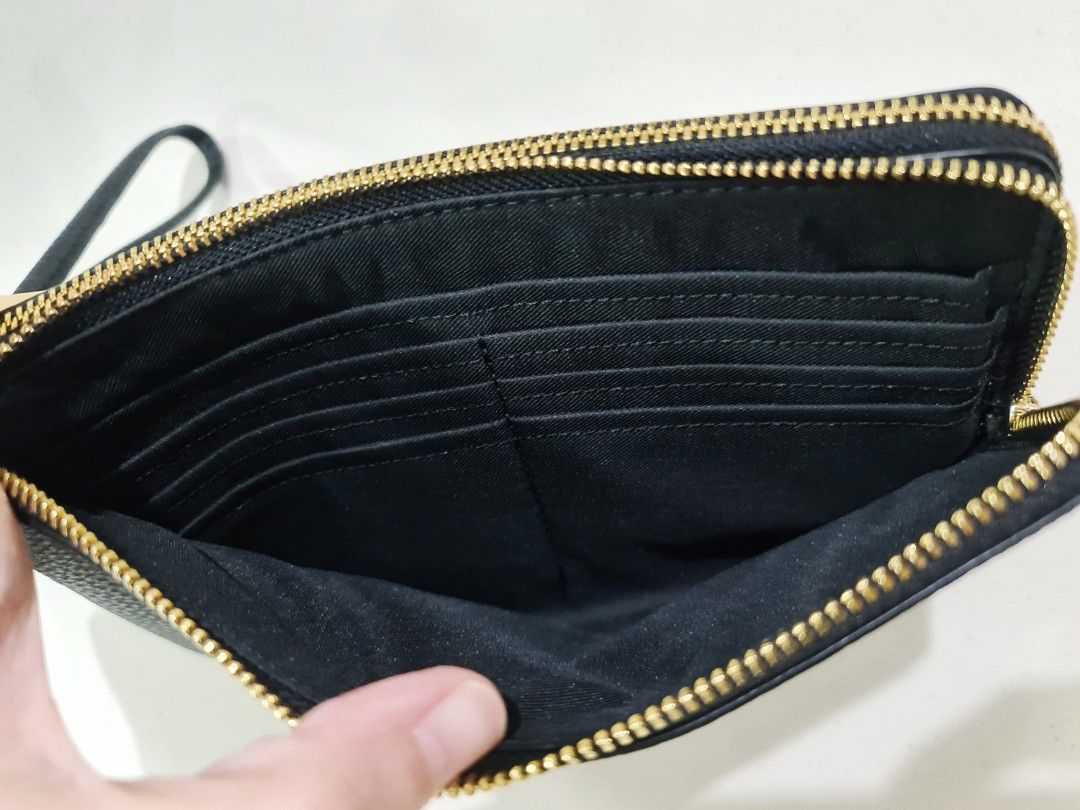 Coach double clearance zip wallet f87587