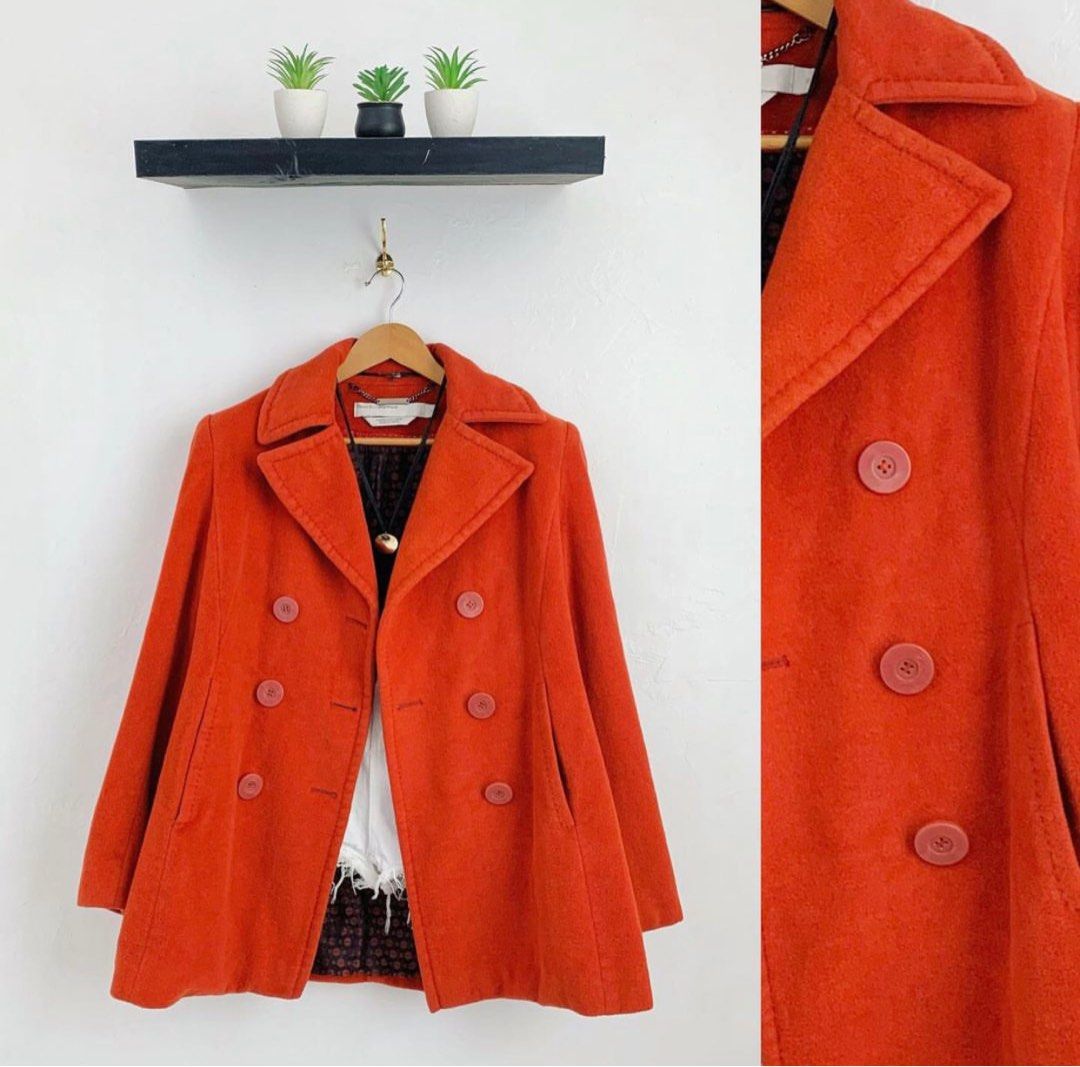 Authentic Perry Ellis Portfolio Peacoat Red Orange Women s Fashion Coats Jackets and Outerwear on Carousell