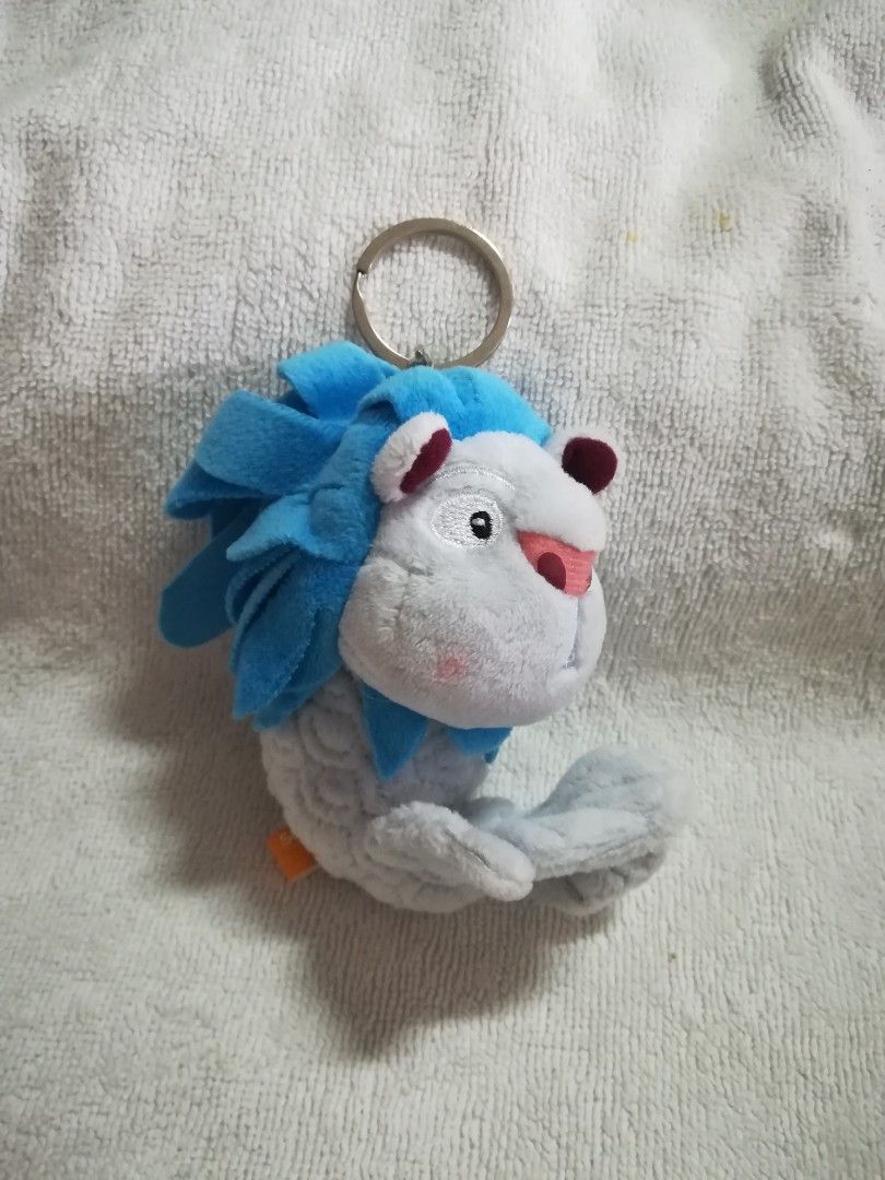 Authentic Singapore Sentosa Cable Car Blue Merlion Plush Soft Toy Bag
