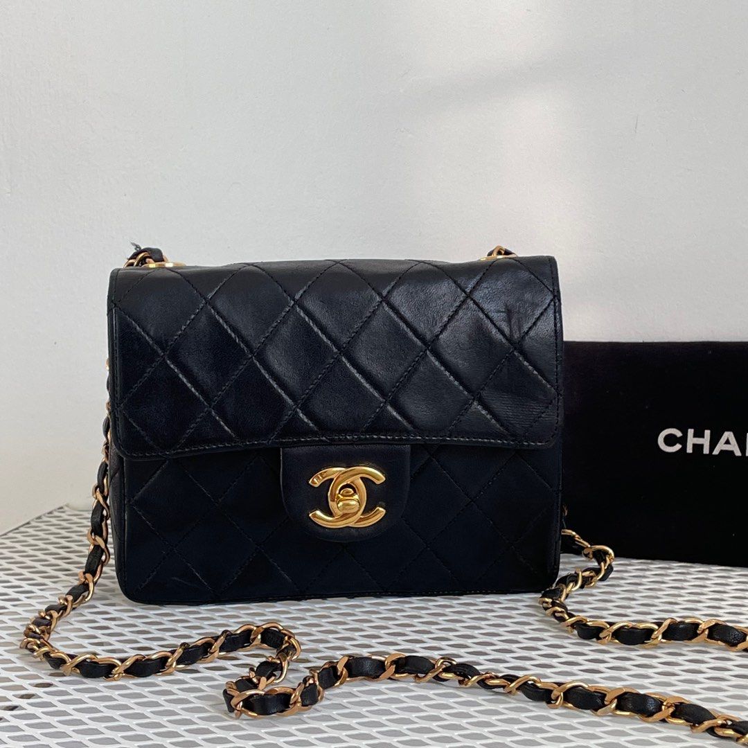 SALE‼️Authentic Vintage Chanel Mini Flap Sling Bag, Luxury, Bags
