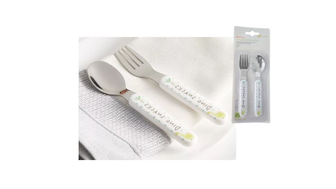 Babyhug Stainless Steel Cutlery Pack of 3 - Silver main image 0