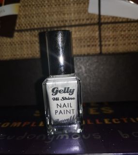 Barry M Gelly Hi Shine Nail Paint Cotton White Nail Polish
