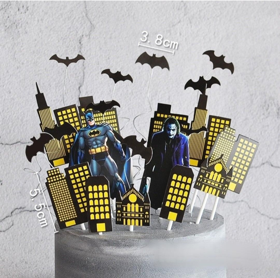 Batman Birthday Cake Topper Decoration, Hobbies & Toys, Toys & Games on