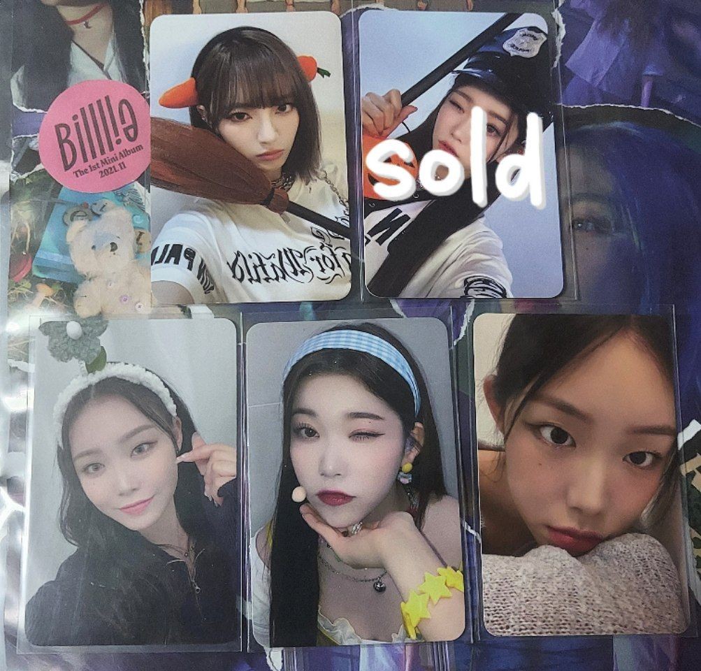 Billlie Selfie/selca Bias Photocards Tsuki Sheon Haram 