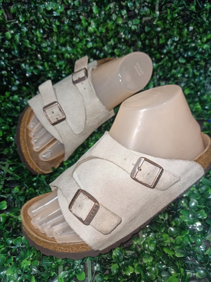 Birkenstock Zurich Faded Khaki NF, size 37 (cm24), Women's Fashion,  Footwear, Flats u0026 Sandals on Carousell