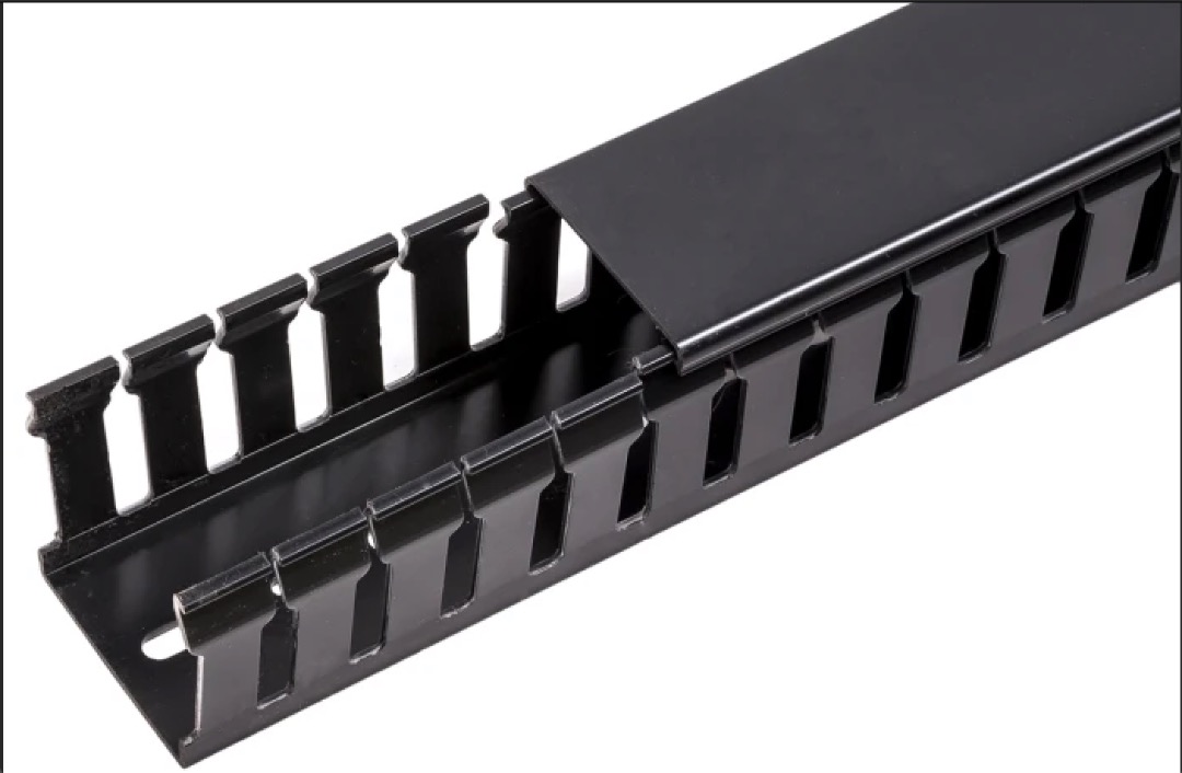 Black Cable Trunking / Slotted cable Trunking, Computers & Tech, Parts & Accessories, Cables