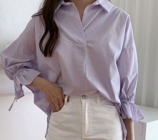 Blouse Korea Lilac