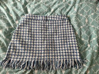 Blue and white skirt