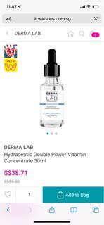 BNIB Derma Lab Hydraceutic Double Power Vitamin Concentrate 30ml