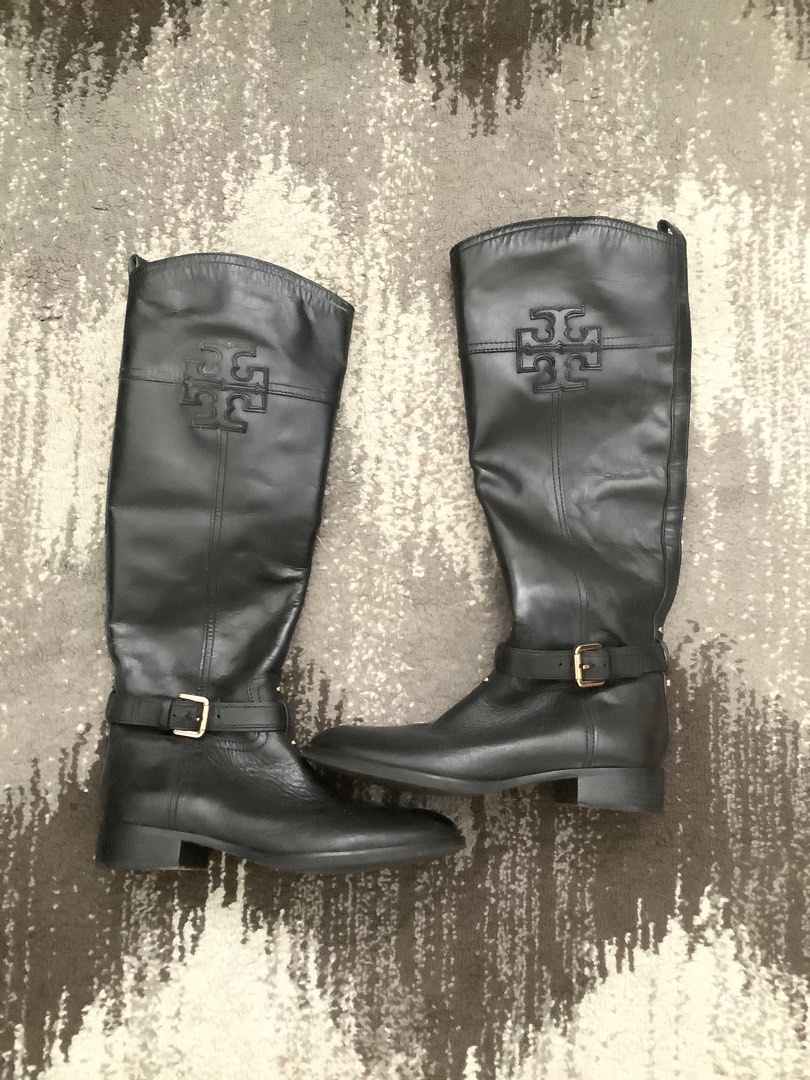 Boots Tory Burch, Fesyen Wanita, Sepatu di Carousell Tory Burch Black Riding Boots Boots Tory Burch, Fesyen Wanita, Sepatu di Carousell Tory Burch Black Riding Boots