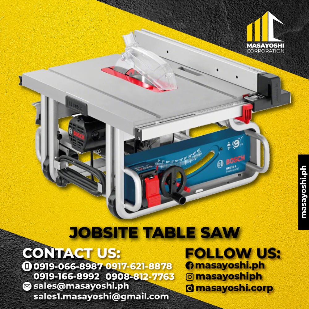 Bosch GTS 10 J Jobsite Table Saw, Sawbench, Bench Saw, Commercial