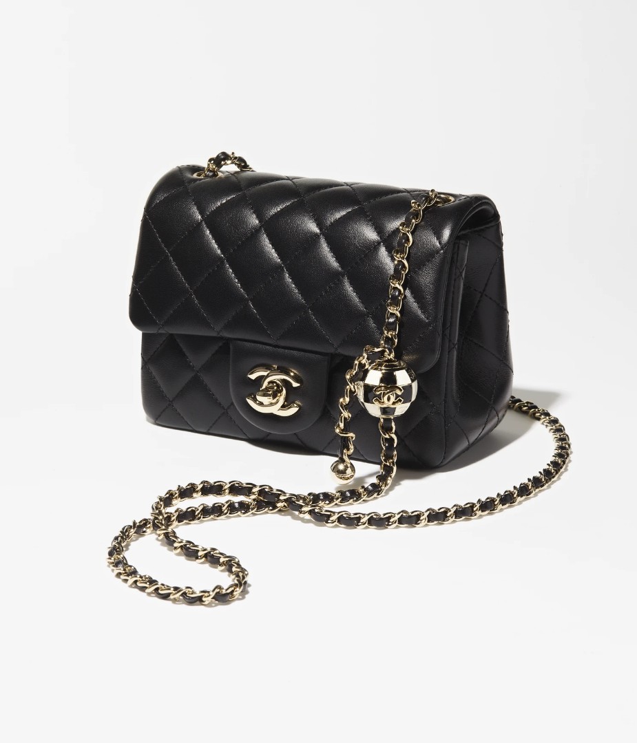 Brand New Chanel 23C Mini Flap Bag Pearl Crush Soccer Ball, Luxury ...