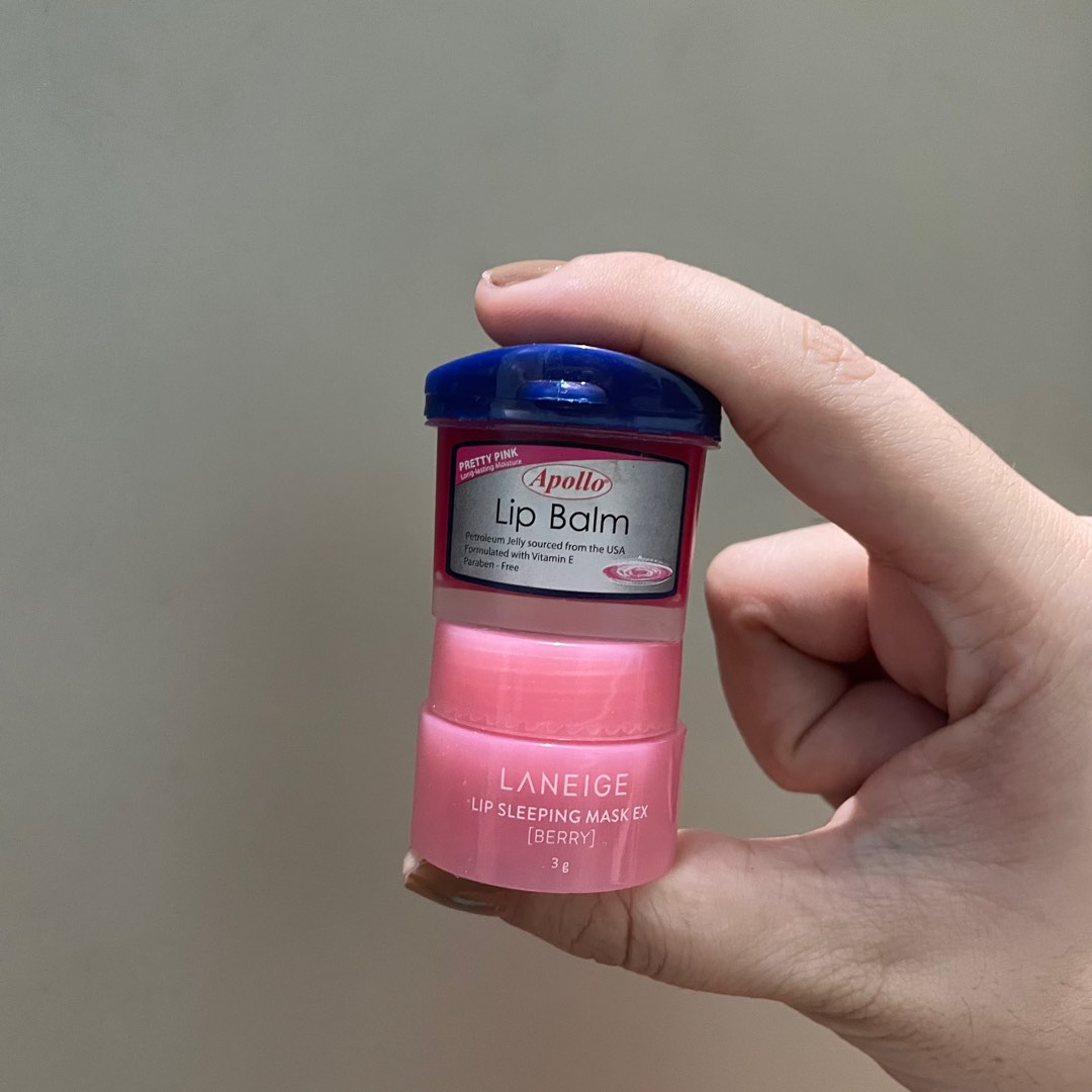 BUNDLE Lip Care (Laneige Lip Sleeping Mask + Apollo Lip Balm), Beauty