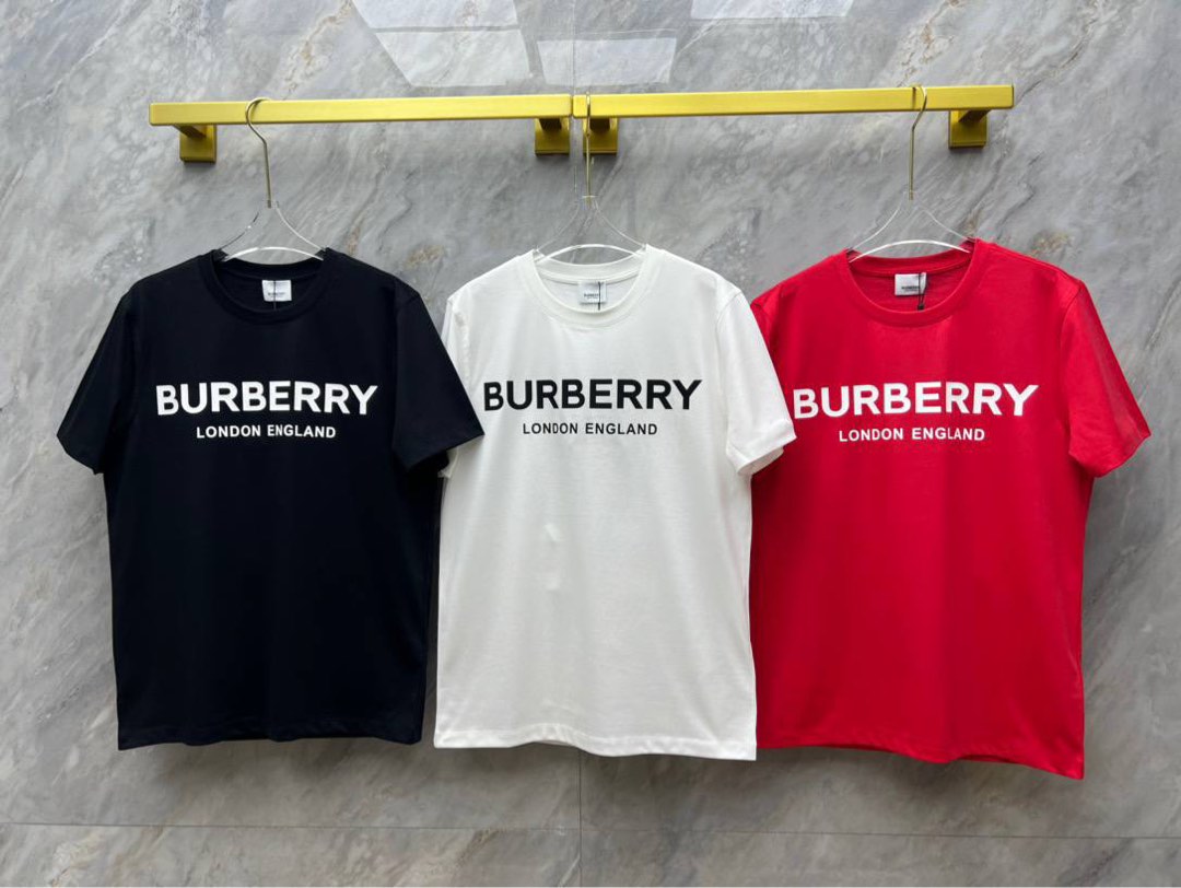 BURBERRY T-SHIRT/TEE (3 Color) (All sizes available), Luxury, Apparel on  Carousell