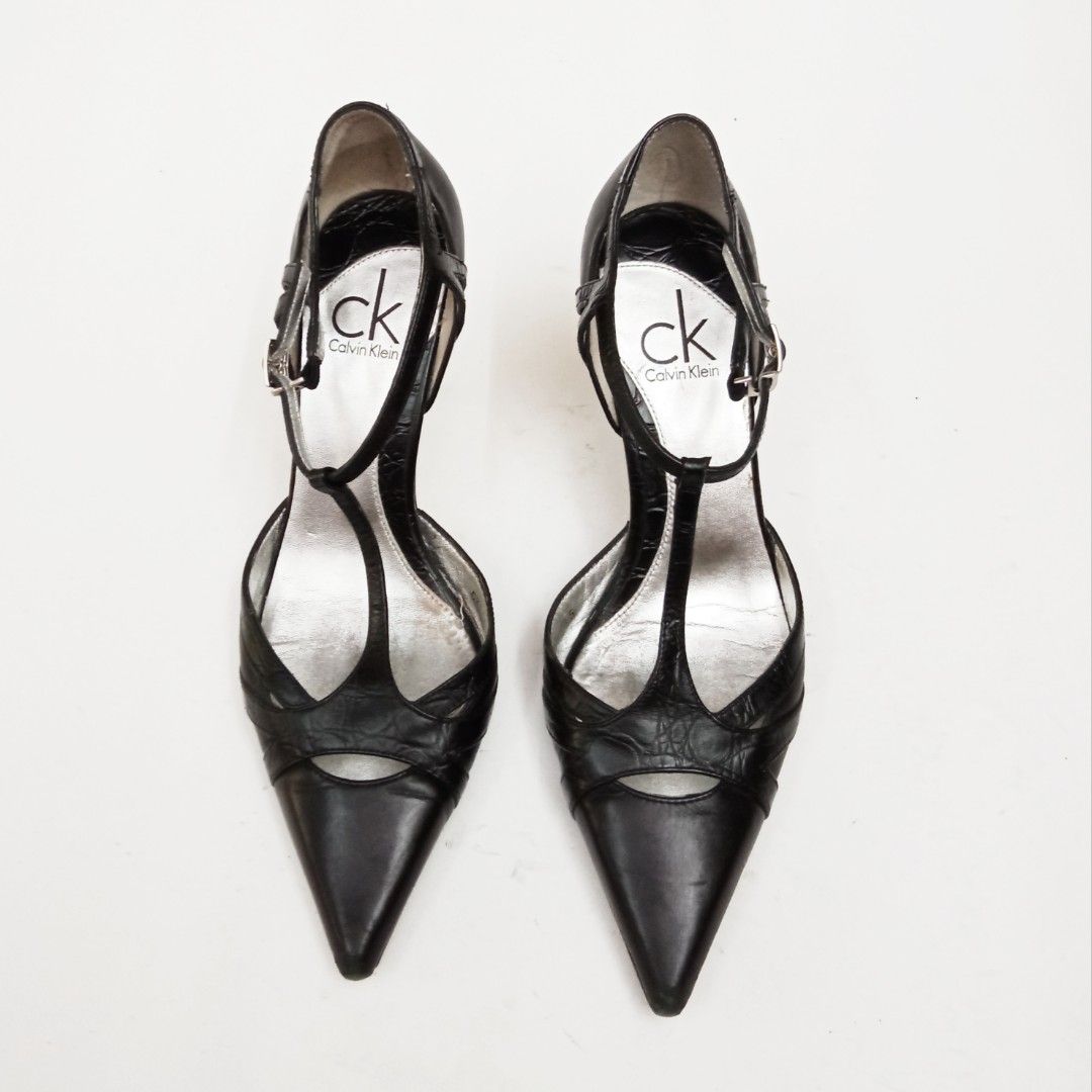 Calvin klein online t strap heels