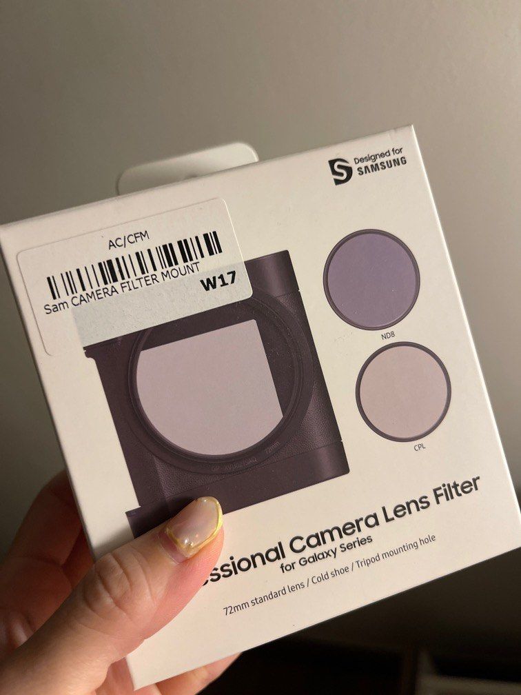 Camera filter (Category: Samsung) located in Kuala Lumpur. Submitted by loccomama (Listing ID 1214090136, Image 1). Description: Brand new and sealed in box.