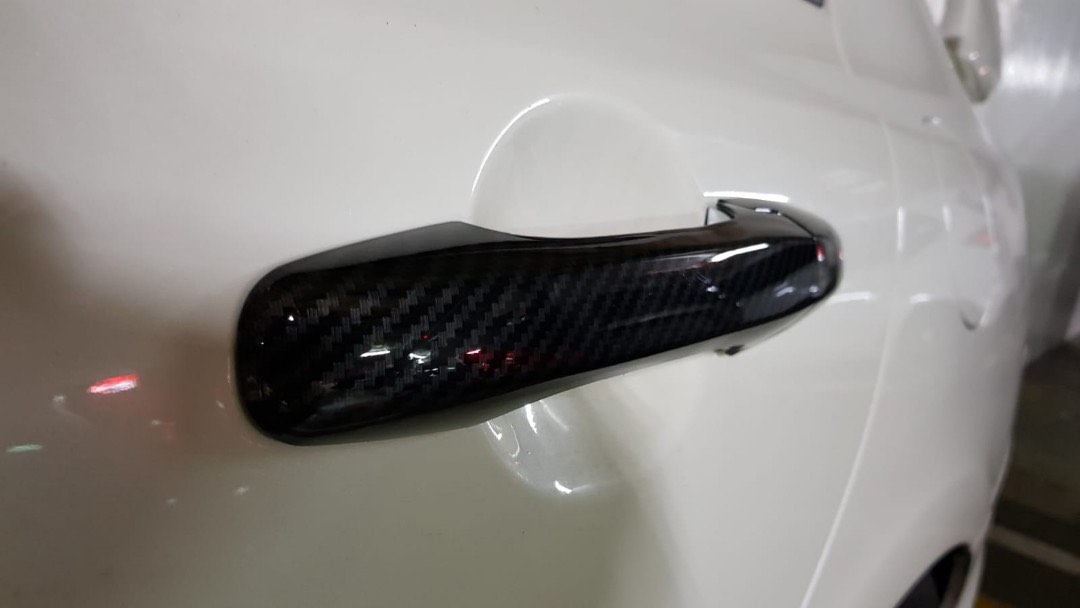 Carbon fibre door handle cover honda civic fd fd2r, Car Accessories
