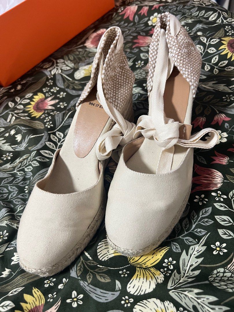 Castaner Carina lace up wedge espadrilles Size 37 EU