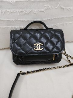 grey chanel wallet on