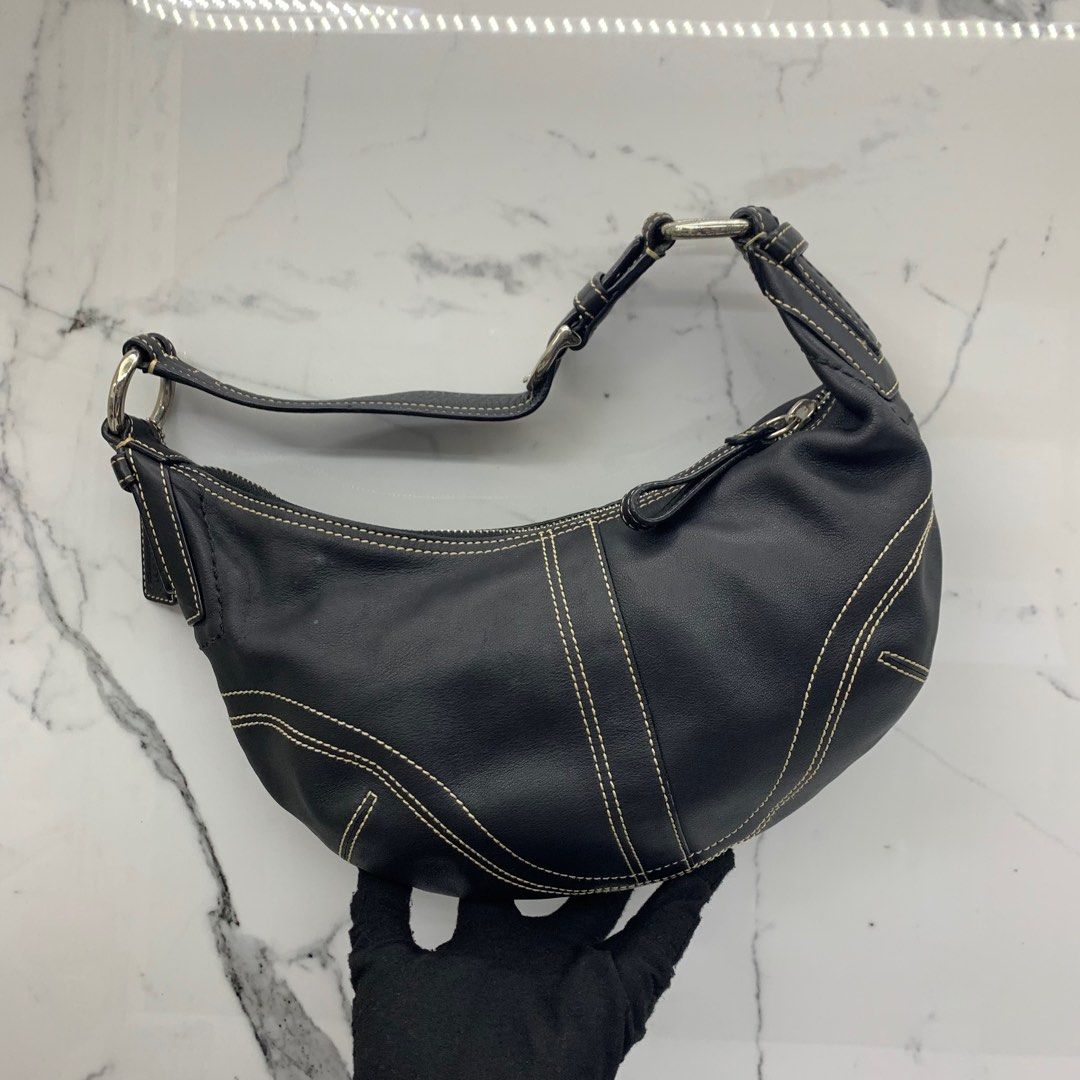 バッグ Coach Hobo Shoulder Bag Black Y2K 10030 COACH 10030 HOBO BLACK HANDBAG 227028487 #, Luxury, Bags & Wallets