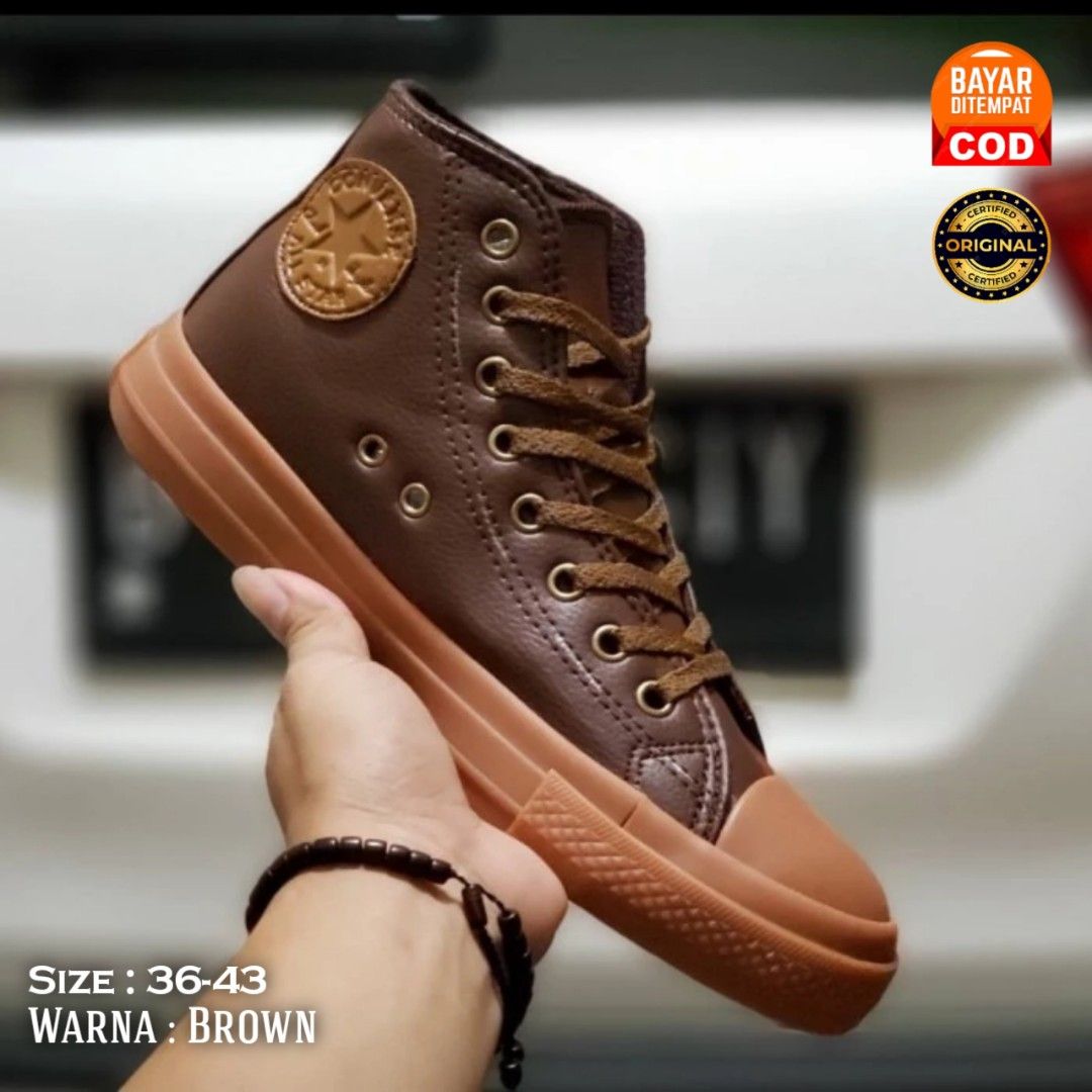 Converse kulit on sale