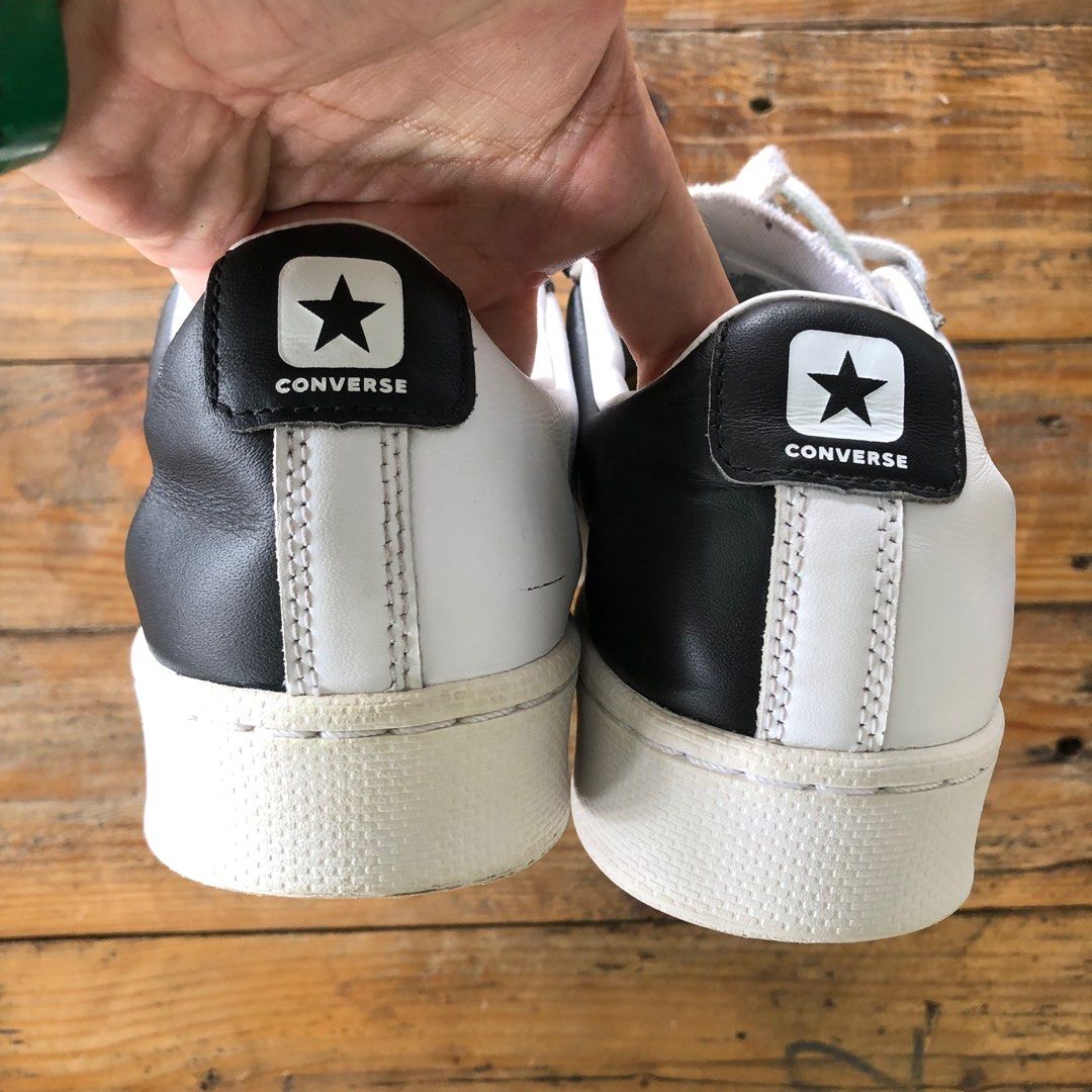 Leather converse sale hot sale