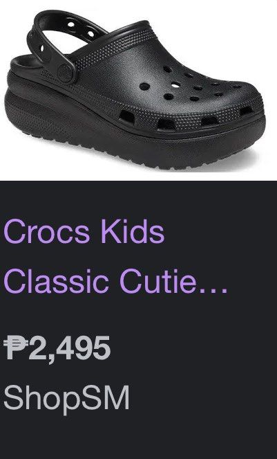 crocs junior classic cutie clog, Women's Fashion, Footwear, Slippers and  slides on Carousell