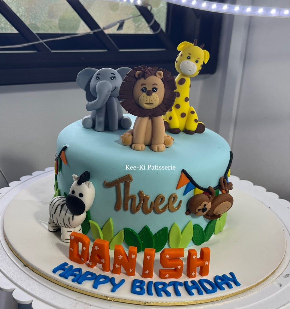 Jungle Safari Animal Happy Birthday Cake| Alibaba.com