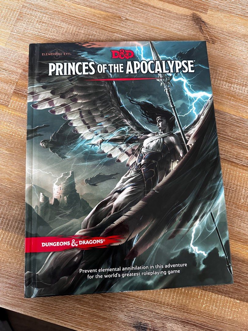 D&amp;D Princes of the Apocalypse (Dungeons and Dragons), Hobbies &amp; Toys, Toys &amp; Games on Carousell