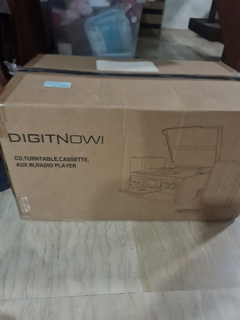 Digitnow cd turntable cassette aux in radio player, Audio, Other Audio