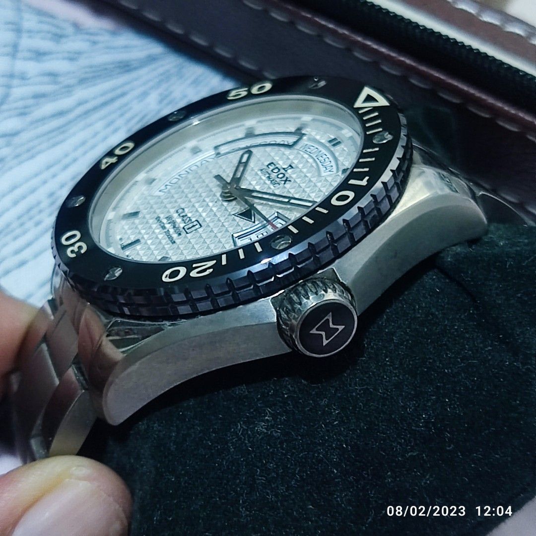 Edox 500 meters divers titanium, Luxury, Watches on Carousell