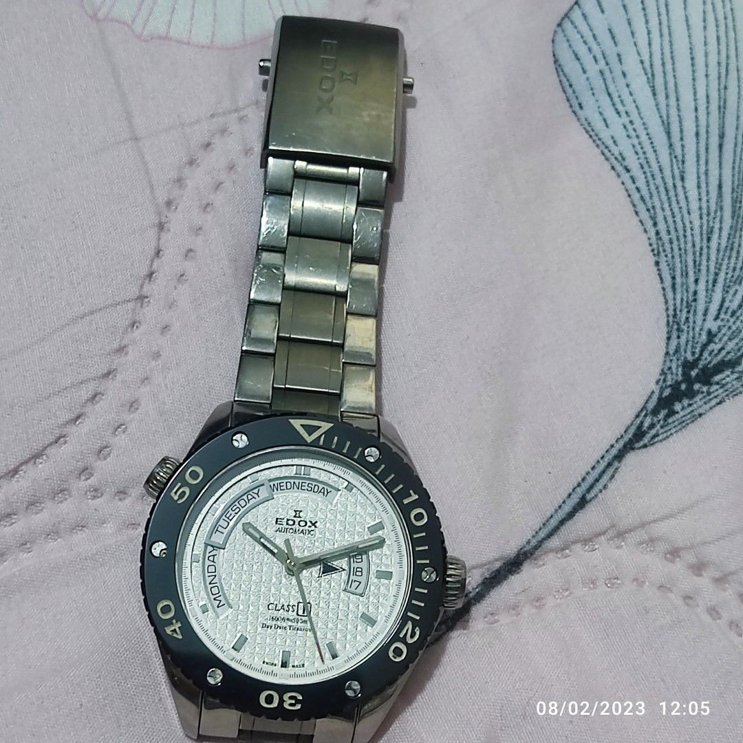 Edox 500 meters divers titanium, Luxury, Watches on Carousell