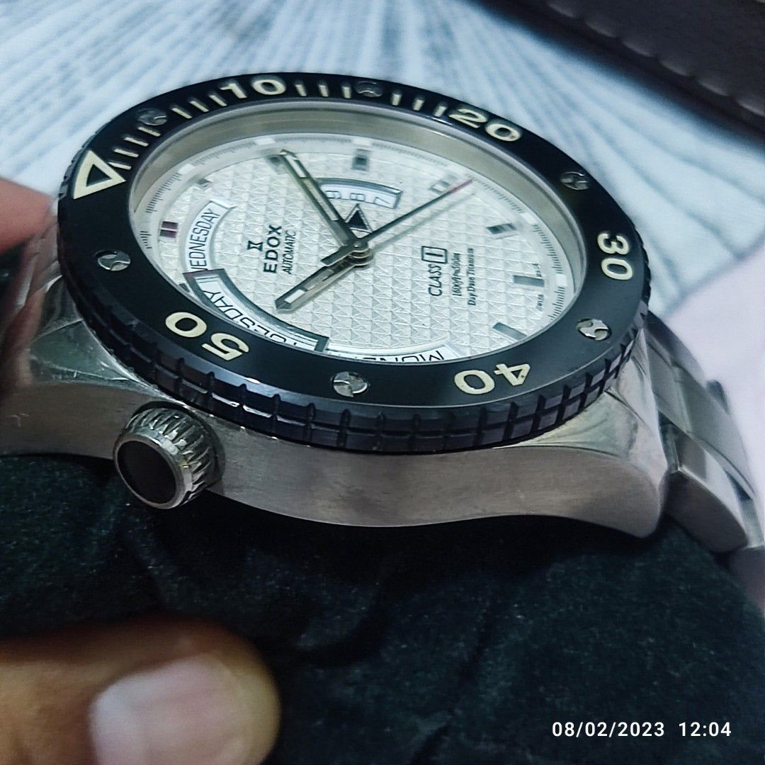 Edox 500 meters divers titanium, Luxury, Watches on Carousell