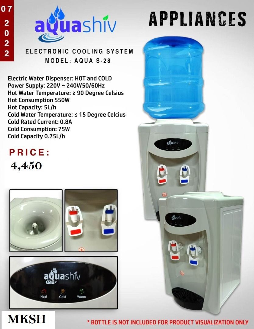 Electric Water Dispenser Aqua S28, TV & Home Appliances, Kitchen